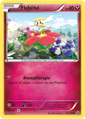 Carte Pokémon Flabébé 62/106 Commune Étincelles