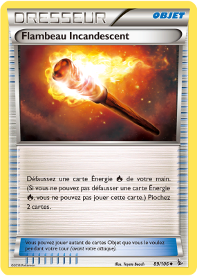 Carte Pokémon Flambeau Incandescent 89/106 Peu commune Étincelles