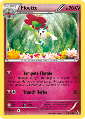 Carte Pokémon Floette 65/106 Peu commune Étincelles