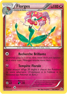 Carte Pokémon Florges 66/106 Holographique Étincelles