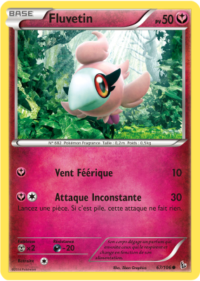 Carte Pokémon Fluvetin 67/106 Commune Étincelles