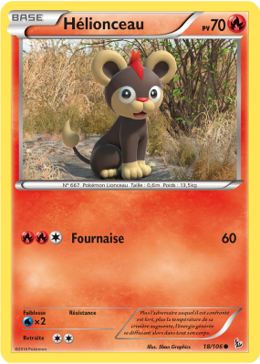 Carte Pokémon Hélionceau 18/106 Commune Étincelles