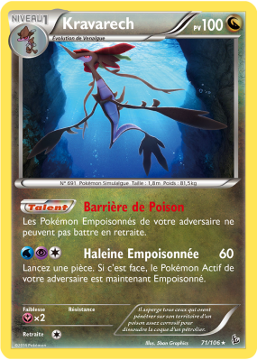 Carte Pokémon Kravarech 71/106 Rare Étincelles