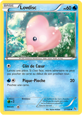 Carte Pokémon Lovdisc 27/106 Peu commune Étincelles