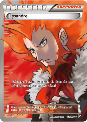 Carte Pokémon Lysandre 104/106 Ultra Rare Étincelles