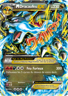 Carte Pokémon M-Dracaufeu-EX 69/106 Ultra Rare Étincelles