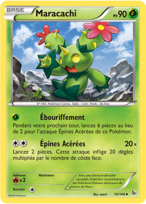 Carte Pokémon Maracachi 10/106 Peu commune Étincelles