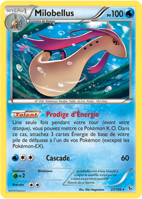 Carte Pokémon Milobellus 23/106 Holographique Étincelles