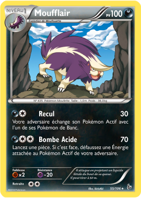 Carte Pokémon Moufflair 55/106 Rare Étincelles