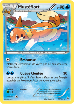 Carte Pokémon Mustéflott 29/106 Rare Étincelles