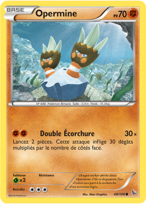 Carte Pokémon Opermine 48/106 Commune Étincelles