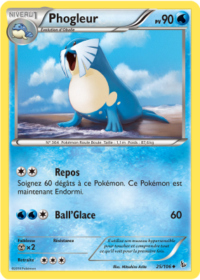 Carte Pokémon Phogleur 25/106 Peu commune Étincelles