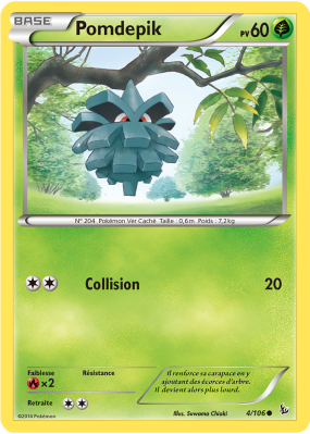 Carte Pokémon Pomdepik 4/106 Commune Étincelles