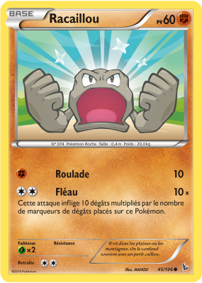 Carte Pokémon Racaillou 45/106 Commune Étincelles