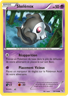 Carte Pokémon Skelénox 38/106 Commune Étincelles