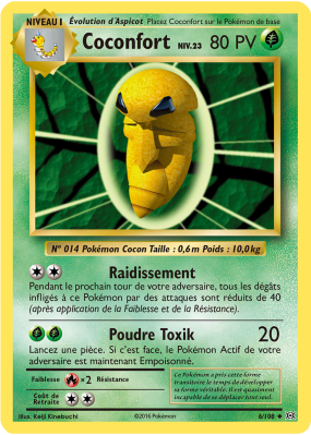 Carte Pokémon Coconfort 6/108 Peu commune Évolutions