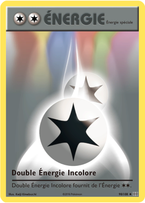 Carte Pokémon Double Énergie Incolore 90/108 Peu commune Évolutions