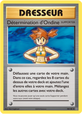 Carte Pokémon Détermination d'Ondine 80/108 Peu commune Évolutions