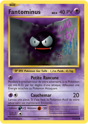 Carte Pokémon Fantominus 47/108 Commune Évolutions
