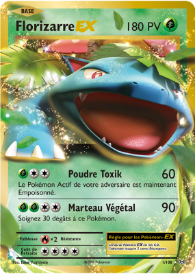 Carte Pokémon Florizarre-EX 1/108 Ultra Rare Évolutions