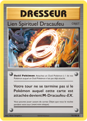 Carte Pokémon Lien Spirituel Dracaufeu 75/108 Peu commune Évolutions