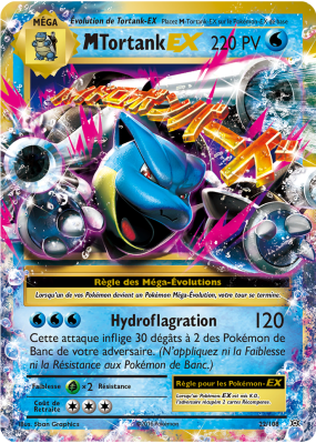 Carte Pokémon M-Tortank-EX 22/108 Ultra Rare Évolutions