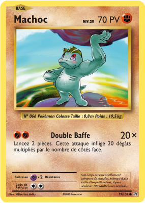 Carte Pokémon Machoc 57/108 Commune Évolutions