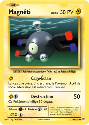 Carte Pokémon Magnéti 37/108 Commune Évolutions