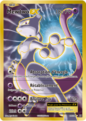 Carte Pokémon Mewtwo-EX 103/108 Ultra Rare Évolutions
