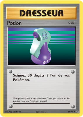 Carte Pokémon Potion 83/108 Peu commune Évolutions