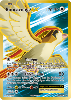 Carte Pokémon Roucarnage-EX 104/108 Ultra Rare Évolutions