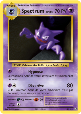 Carte Pokémon Spectrum 48/108 Peu commune Évolutions
