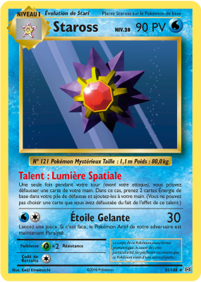 Carte Pokémon Staross 31/108 Rare Évolutions