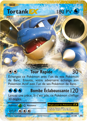 Carte Pokémon Tortank-EX 21/108 Ultra Rare Évolutions