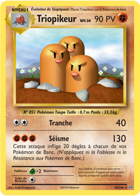 Carte Pokémon Triopikeur 56/108 Rare Évolutions