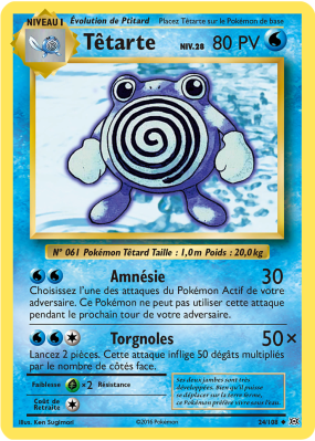 Carte Pokémon Têtarte 24/108 Peu commune Évolutions