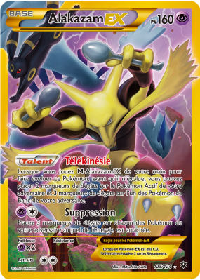 Carte Pokémon Alakazam-EX 125/124 Ultra Rare Impact des Destins