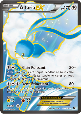 Carte Pokémon Altaria-EX 123/124 Ultra Rare Impact des Destins