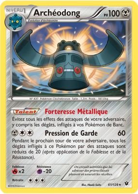 Carte Pokémon Archéodong 61/124 Rare Impact des Destins