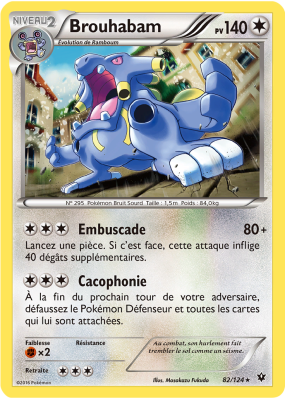 Carte Pokémon Brouhabam 82/124 Rare Impact des Destins