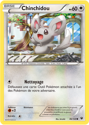 Carte Pokémon Chinchidou 86/124 Commune Impact des Destins
