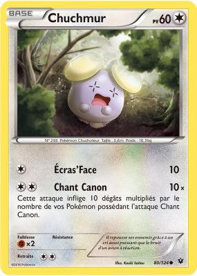 Carte Pokémon Chuchmur 80/124 Commune Impact des Destins