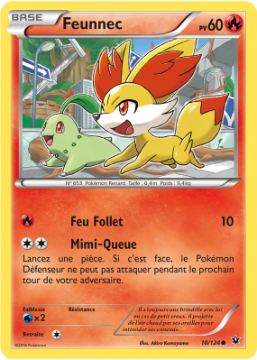 Carte Pokémon Feunnec 10/124 Commune Impact des Destins