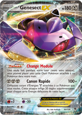 Carte Pokémon Genesect-EX 64/124 Ultra Rare Impact des Destins
