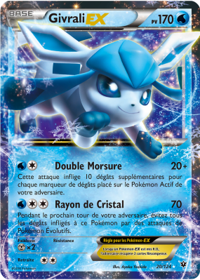 Carte Pokémon Givrali-EX 20/124 Ultra Rare Impact des Destins