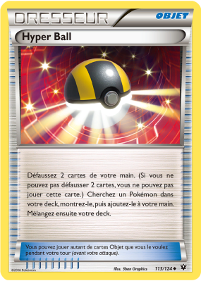 Carte Pokémon Hyper Ball 113/124 Peu commune Impact des Destins