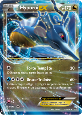 Carte Pokémon Hyporoi-EX 73/124 Ultra Rare Impact des Destins