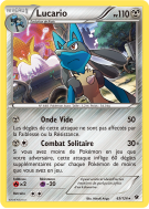 Carte Pokémon Lucario 63/124 Holographique Impact des Destins