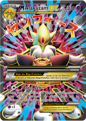 Carte Pokémon M-Alakazam-EX 118/124 Ultra Rare Impact des Destins