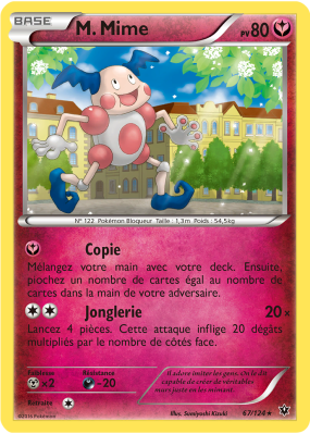 Carte Pokémon M. Mime 67/124 Rare Impact des Destins